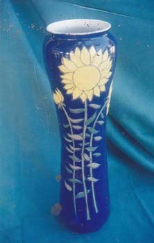 Large Vase Sunflower Dec