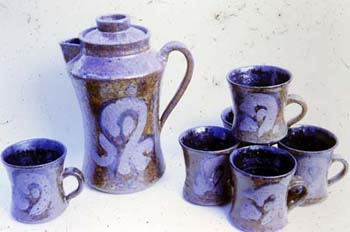 Stoneware Coffee Set
