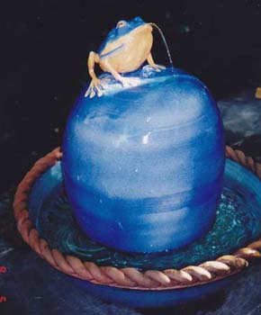 Blue Frog Fountain