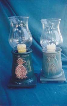 Candle Holders with Glass Shade