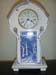 Art Nouveau Blue White Clock