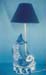 Blue Fish Lamp Base